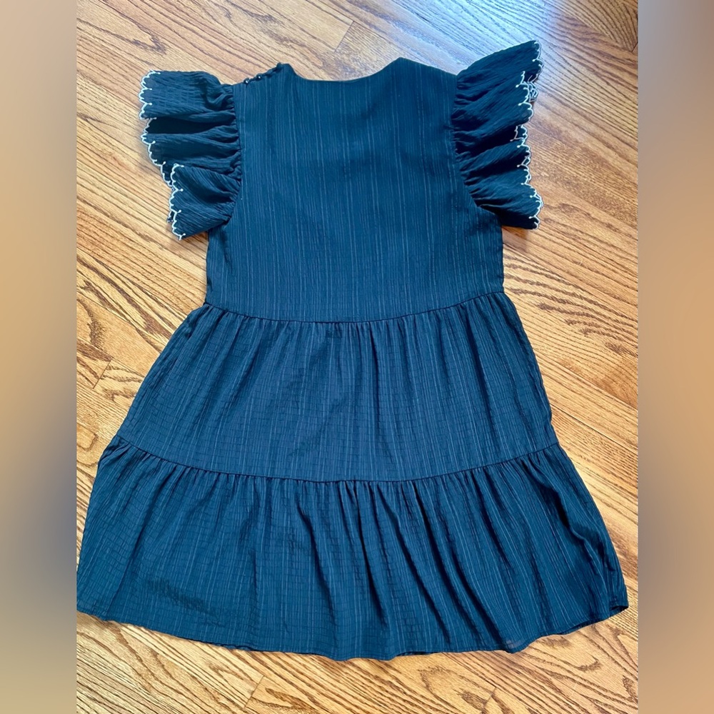 Who What Wear Flutter Sleeve Tiered Babydoll Dress, Small, EUC - Picture 6 of 7